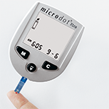 microdot® second step of adding blood sample.